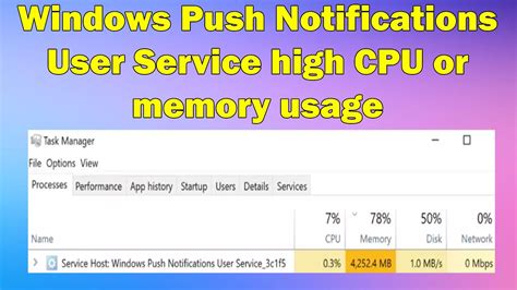 How To Fix Windows Push Notifications User Service High Cpu Usage On