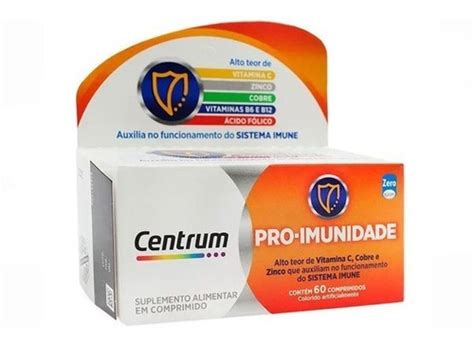 Suplemento Alimentar Centrum Pro Imunidade 60 Comprimidos Frete Grátis