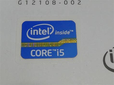 Yahooオークション Intel Cpu Core I5 ロゴエンブレム ステッカー