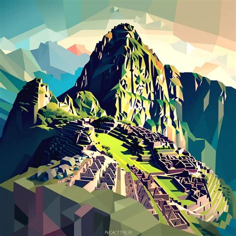 Premium AI Image | ancient Inca ruin of machu picchu