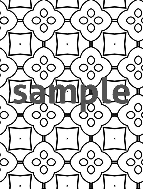 Geometric Coloring Pages Simple Designs T Of Curiosity