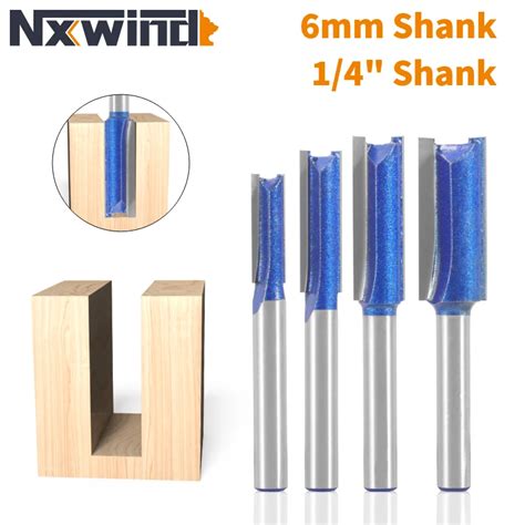 NXWIND 6MM 6 35MM Shank Straight Bit Router Bit Woodworking Milling