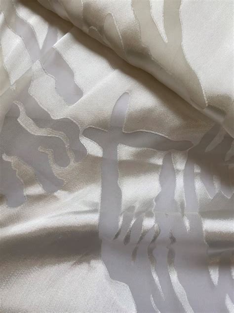 Ivory Silk Burnout Cloth Of Gold Haberdashery Ltd