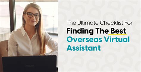 The Ultimate Checklist For Finding The Best Overseas Virtual Assistant Outsourced Doers