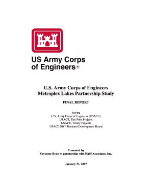 Fillable Online Corpslakes Usace Army U S Army Corps Of Engineers