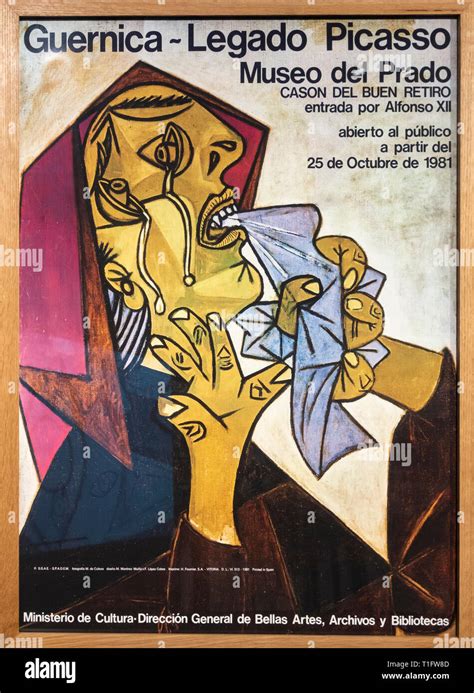 Picasso Guernica Exhibition Poster Prado Museum Madrid Spain