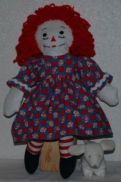 Doll Clothes Patterns For Raggedy Ann Short Sleeve Dress Pattern And