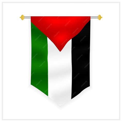 Premium Vector | Palestine wall flag and palestine wall hanging flag design