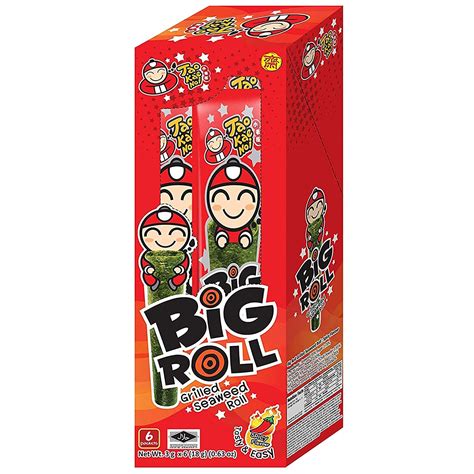 Amazon Tao Kae NOI Big Roll Grilled Seaweed Roll Spicy Flavour 3