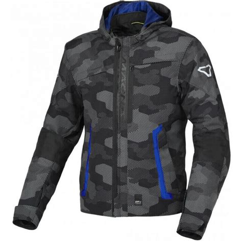 Macna Riggor Waterproof Jacket Black Blue Voordeelhelmen Nl