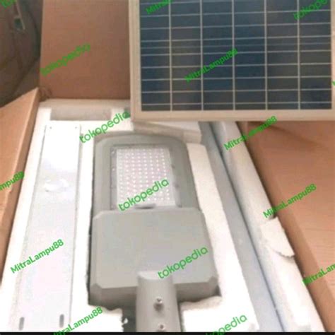 Jual Lampu Jalan Led 100w 100watt Solar Cell Pju Tiang 2 In 1 Tenaga