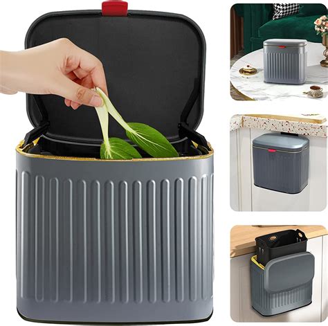 TRAHOO-Compost Bin, Detachable and Countertop Bin, 4 Liter / 1.06 ...