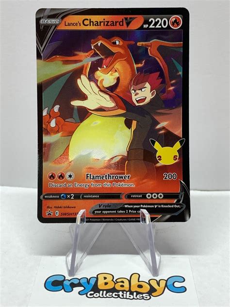 Pokemon Lance S Charizard V Swsh Sword Shield Black Star Promo Ebay