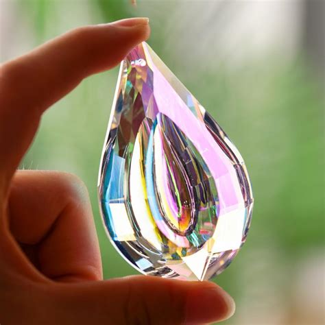 Kj P Clear Crystal Ball Prism Sun Catcher Rainbow Pendant Maker