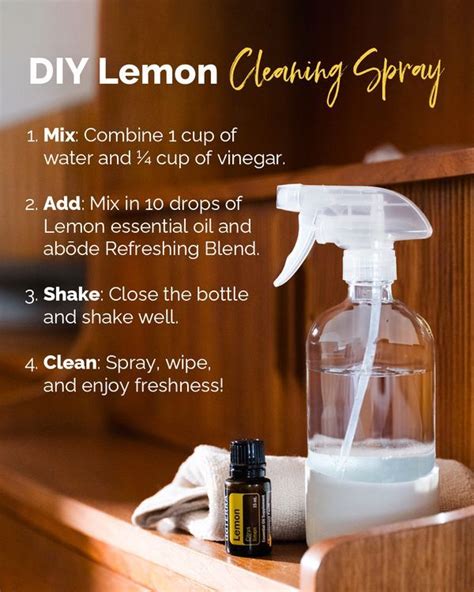 Doterra Essential Oils Usa In 2024 Lemon Cleaning Spray Lemon