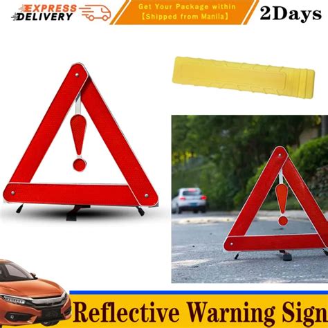 New Car Reflective Warning Sign Foldable Triangle Auto Breakdown