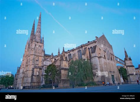 The Saint Andre Cathedral Th Th Century With Its Majestic Twin