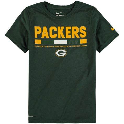 Green Bay Packers Nike Youth Legend Staff Performance T-Shirt - Green