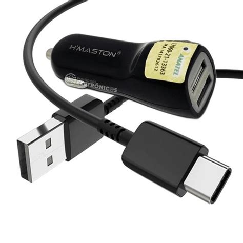 Carregador Veicular Entradas Usb A Para Carro Cor Preto