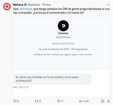 El CM De Wetaca Se Le Va La Flapa Y Entra Al Trapo En Twitter Para