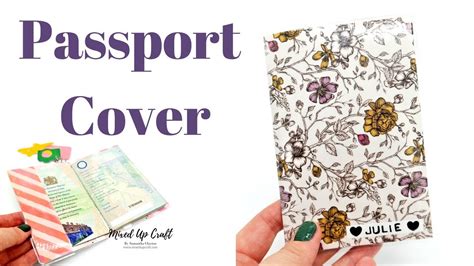 Passport Cover Diy Original Design Youtube