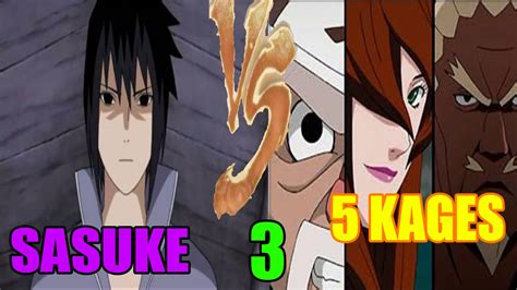 Sasuke Uchiha Vs Kages Parte Nsuns Latino Youtube