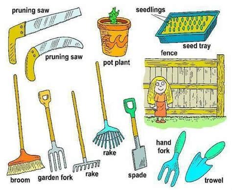 Garden Tools Vocabulary