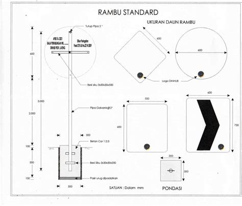 Rambu Lalu Lintas Standart Uk X Cm Dan Chevron Uk X Cm