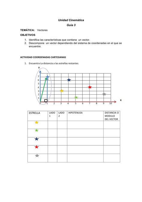 PDF Unidad Cinemática Guía 3 fisica del movimiento Unidad