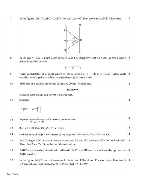 Download Cbse Class 9 Mathematics Previous Year Question Paper 2015 Pdf