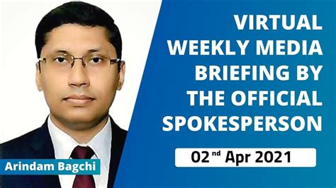 Virtual Weekly Media Briefing By The Official Spokesperson Nd Apr