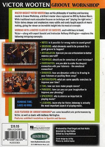 Wooten Victor Groove Workshop 2 Dvd Videodvd Metodi Per Basso