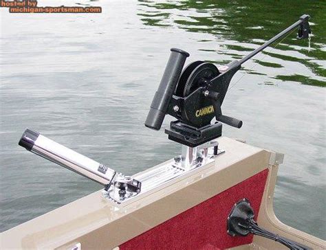 Closeup Of Downrigger Setup Michigan Sportsman Online Michigan