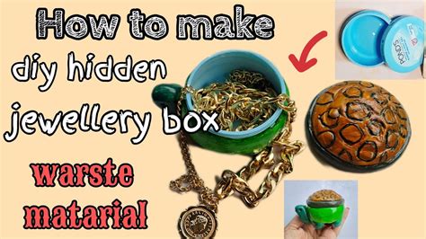 How To Make Diy Hidden Jewelry Box Warste Matarial Diy Clayart