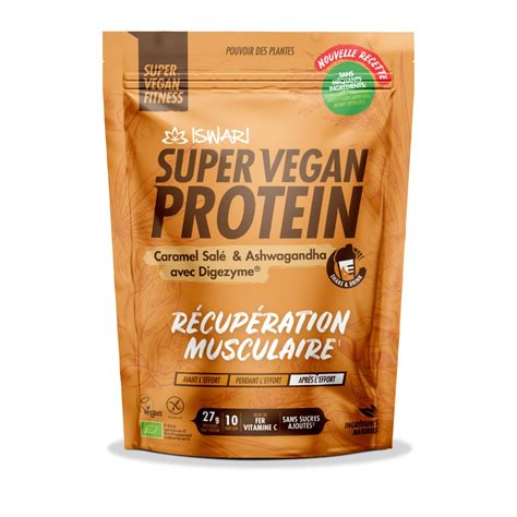 Iswari Bio Super Vegan Protein Salted Caramel Ashwagandha Gluten