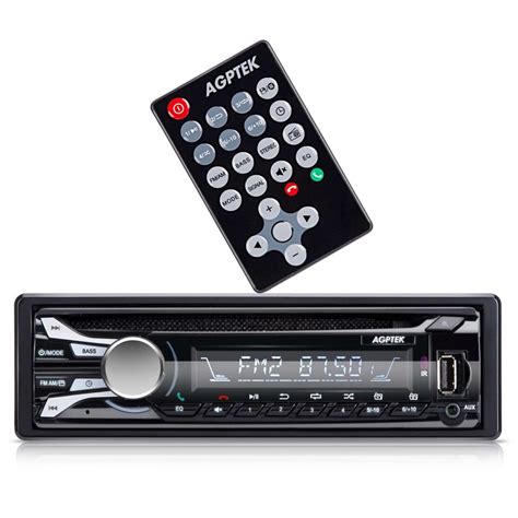 Bluetooth Car Stereo, CD Receiver with Detachable Faceplate | AGPTEK