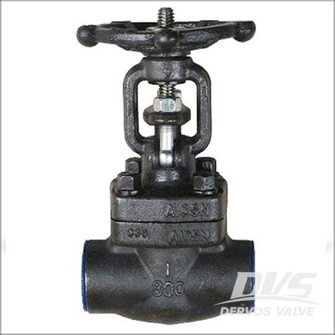 Forged Carbon Steel Gate Valve Nps 1 Inch Cl800 Sw Handwheel Dervos