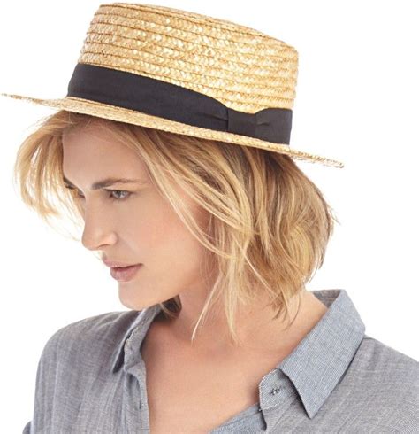 Sole Society Short Brim Straw Boater Shopstyle Hats