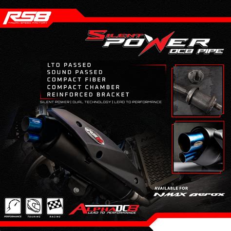 Rs8 Silent Power Dc8 Pipe Nmaxaerox V2 Shopee Philippines