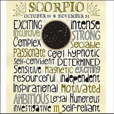 Scorpio Personality Traits (October 23 - November 21) | Scorpio Quotes