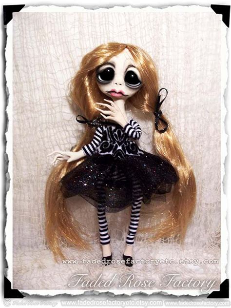 Ooak Gothic Art Doll Creepy Cute Etsy