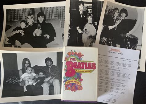 The Beatles 1968 Hunter Davies Biography 4x Photos And Letter