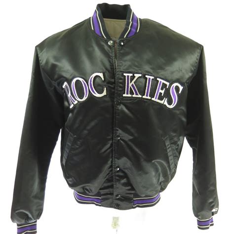 Vintage 90s Colorado Rockies Starter Jacket Xl Mlb Baseball Sports