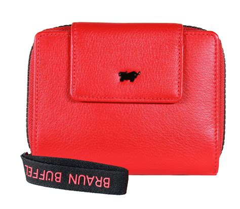 Braun Büffel purse Zip Wallet 8CS M Red Buy bags purses