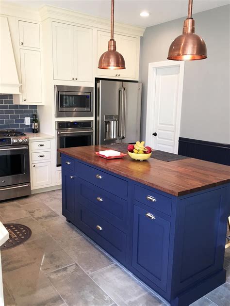 Copper And Navy Blue Kitchen Homystyle