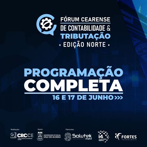 Confira a programação completa do Fórum Cearense de Contabilidade e