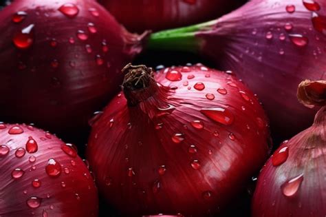 Premium Ai Image Fresh Red Onions Ai Generative