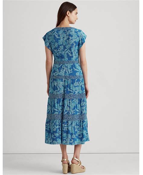 Lauren Ralph Lauren Floral Jersey Midi Dress Macys