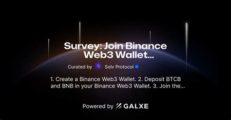 Survey Join Binance Web3 Wallet Campaign And Submit Your Wallet