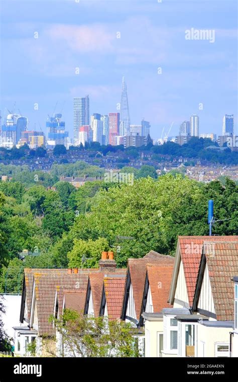 View Over Wimbledon Village Rooftops Where The London Skyline From